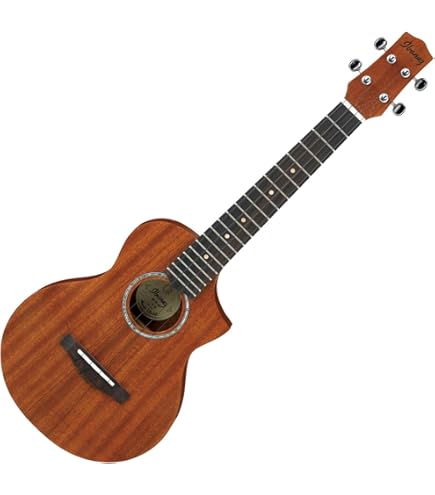 ウクレレ　テナー　Ibanez/アイバニーズ UEWT14E-OPN Amazon.com: Ibanez UEWT14E Tenor Ukulele with Electronics and